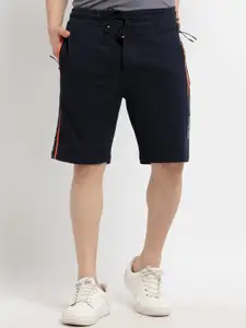 Status Quo Men Navy Blue Mid Rise Regular Shorts