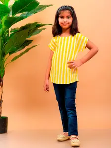 misbis Yellow Striped Top
