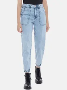 SF JEANS by Pantaloons Women Relaxed Fit Denim Cropped Jogger Jeans