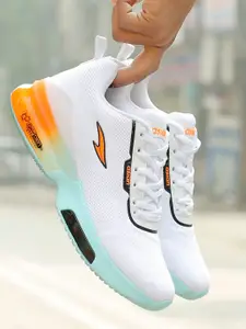 ASIAN Men White Mesh Running Shoes