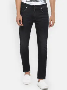 Louis Philippe Jeans Men Black Slim Fit Light Fade Jeans