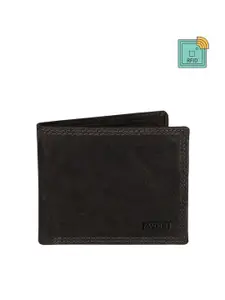 AVOLT Men Brown Leather Two Fold Wallet