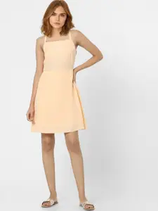 Vero Moda Peach-Coloured Shoulder Strap Dress