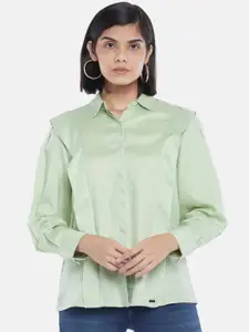 SF JEANS by Pantaloons Green Casual Shirt