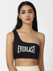 FOREVER 21 Black Abstract Non Padded One Shoulder Bra