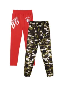 Fashionable Boys Pack of 2 Printed Track Pants