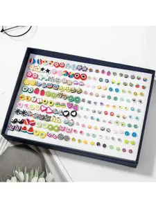 CHOCOZONE Girls Pack of 100 Contemporary Studs Earrings