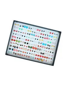 CHOCOZONE Pack of 100 Multicoloured Contemporary Studs