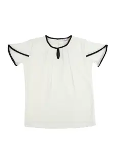 V-Mart Round Neck Cut Out Top