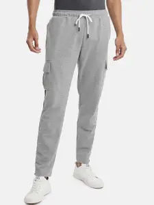 Campus Sutra Men Grey Pure Cotton Track Pants