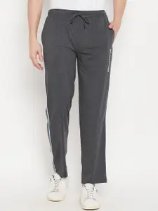 Duke Men Grey Solid Track Pants