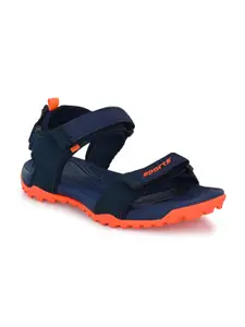 Prolific Men Blue & Orange Sports Sandals