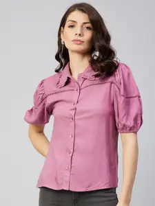 RARE Women Peach-Coloured Casual Shirt