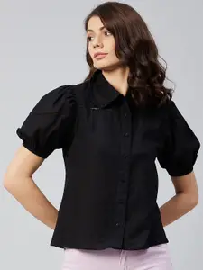 RARE Women Black Casual Shirt