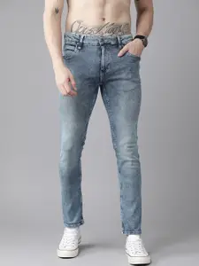 Roadster Men Blue Skinny Fit Light Fade Stretchable Jeans