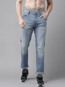 Roadster Men Blue Slim Fit Heavy Fade Stretchable Jeans