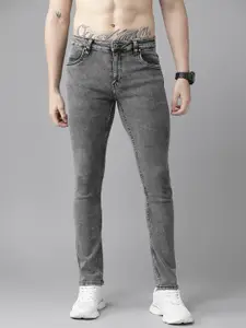 Roadster Men Charcoal Black Skinny Fit Stretchable Jeans