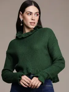 bebe Women Aventurinel Striped Pullover Sweater