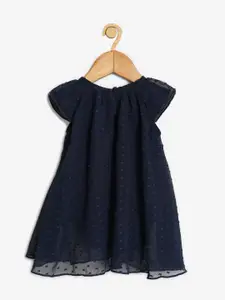 Creative Kids Girls Navy Blue A-Line Dress