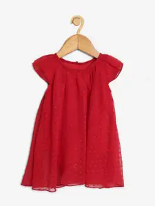 Creative Kids Girls Red A-Line Dress