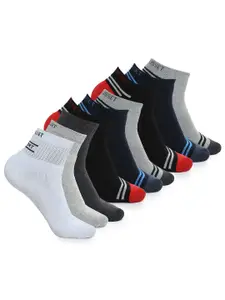 CRUSSET Men Pack Of 9 Assorted Ankle Length Socks