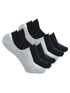 CRUSSET Men Pack of 6 Assorted Cotton Shoe Liners