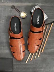 Fentacia Men Tan Fisherman Sandals