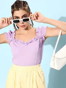 Marie Claire Elegant Lavender Solid Volume Play Top