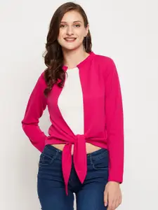 LE BOURGEOIS Women Pink Shrug