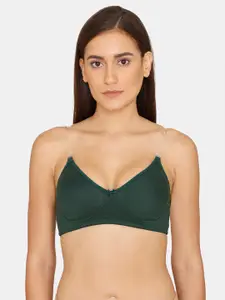 Rosaline by Zivame Green Non Padded Non-Wired Bra