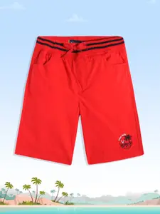 Allen Solly Junior Boys Red Pure Cotton Shorts