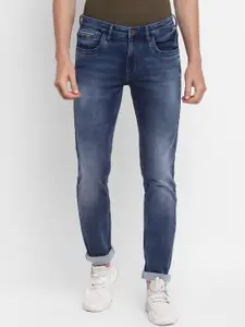 Turtle Men Blue Narrow Tapered Fit Heavy Fade Jeans