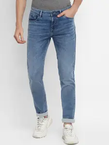 Turtle Men Blue Narrow Tapered Fit Heavy Fade Jeans