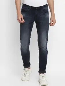 Turtle Men Blue Narrow Tapered Fit Heavy Fade Jeans