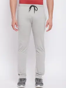 NEVA Men Light Grey Solid Cotton  Track Pants
