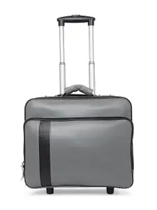 MBOSS Unisex Grey Solid Laptop Trolley Bag