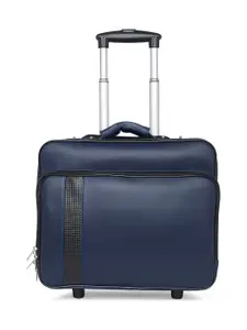 MBOSS Blue Solid Soft-Sided Laptop Trolley Bag