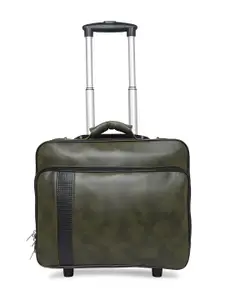 MBOSS Olive Green Solid Laptop Trolley Bag