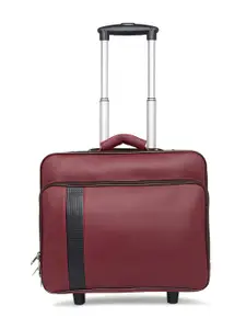 MBOSS Maroon Solid Laptop Trolley Bag