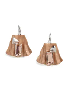 Blisscovered Brown Contemporary Drop Earrings