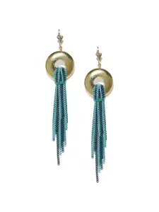 Blisscovered Turquoise Blue Contemporary Drop Earrings
