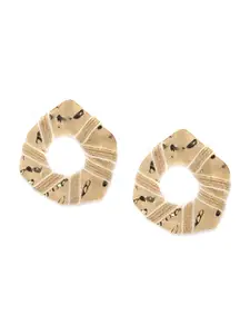 Blisscovered Women Gold-Toned Contemporary Studs Earrings