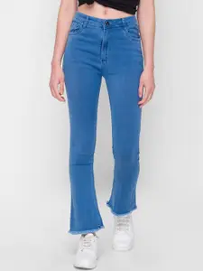 ZOLA Women Turquoise Blue Bootcut Jeans