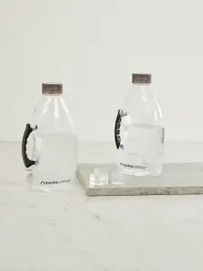 Home Centre Set Of 2 Transparent Solid Water Bottle