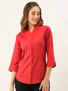 ZOLA Women Red Formal Shirt