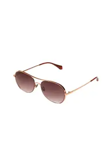 French Connection Brown Browline Sunglasses with UV Protected Lens FC 7447 C1 56 S LC