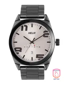 Helix Men Grey Dial & Black Bracelet Style Straps Analogue Watch TW044HG04