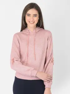 Latin Quarters Pink Hooded Knit Top