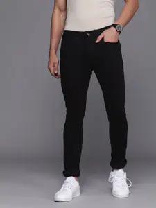 Louis Philippe Jeans Men Black Super Slim Fit Low-Rise Stretchable Jeans