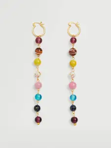 MANGO Multicoloured Beaded Spherical Drop Earrings
